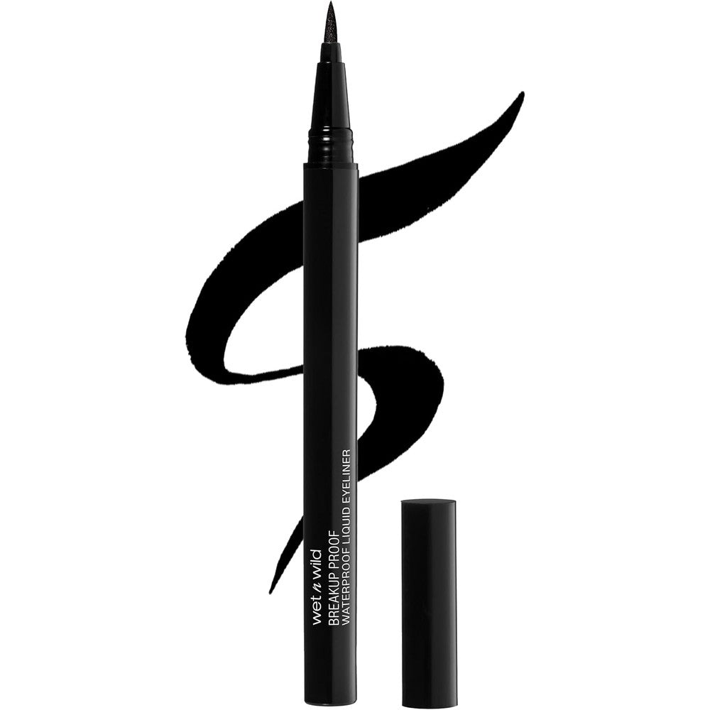 Wet n Wild Mega Last Breakup Proof Liquid Eyeliner front view black packaging