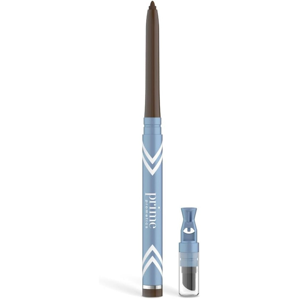 Prime Prometics PrimeEyes Glide Eyeliner Wood brown pencil front view.