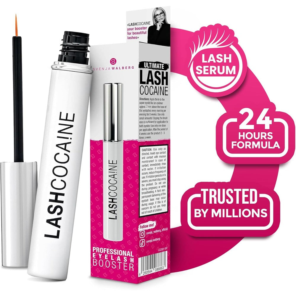 Svenja Walberg Lashcocaine Professional Eyelash Growth Serum 3.5ml front view packaging