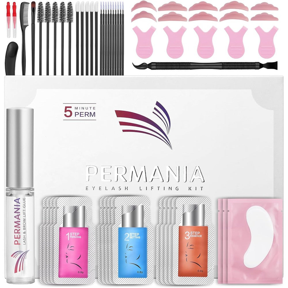 PERMANIA Lash Lift Kit front view showing the product packaging and branding for authentic imported lash care.