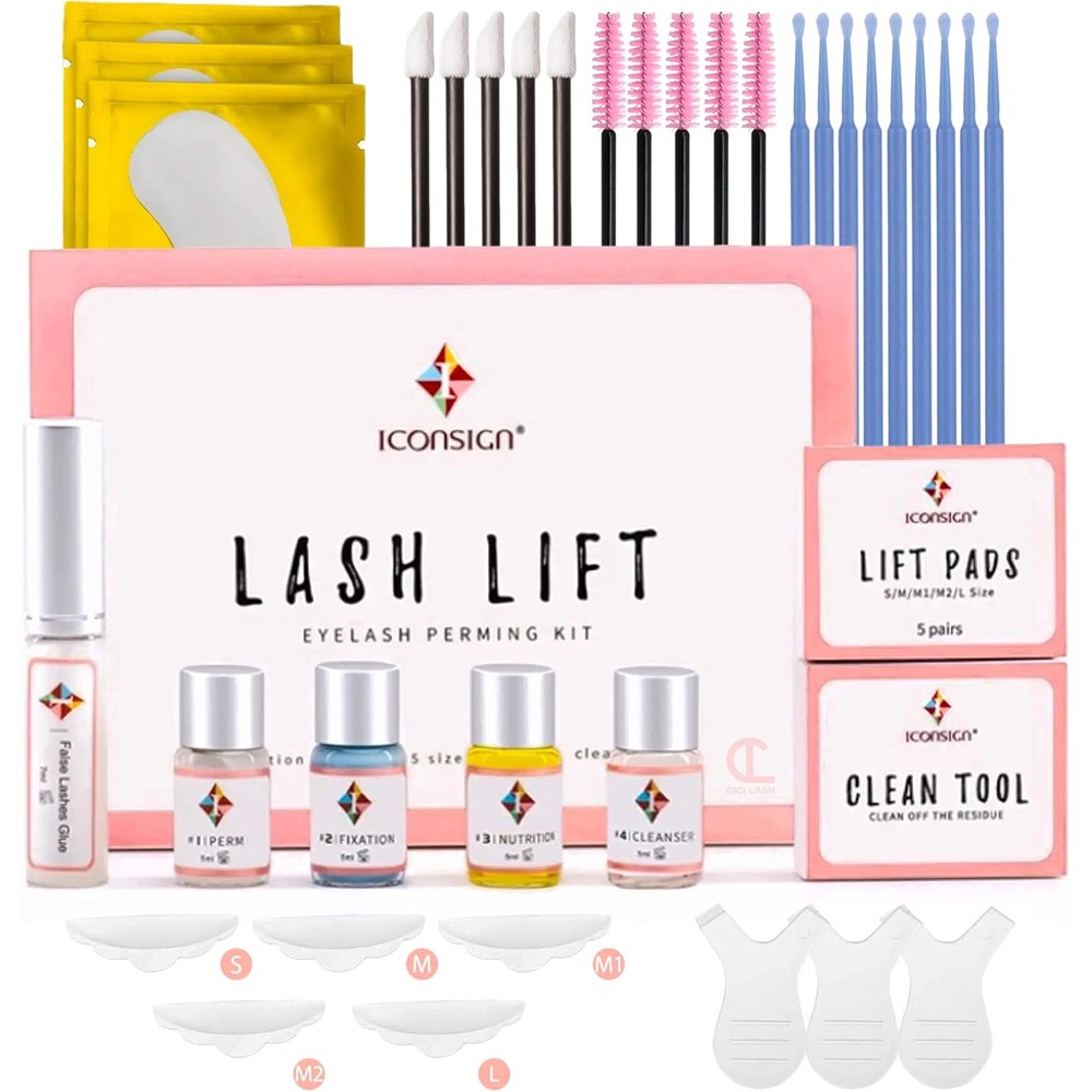 CICI Lash Lift Kit upgraded professional eyelash perming set front view showing complete packaging
