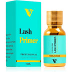 Vavalash lash primer front view bottle and packaging box