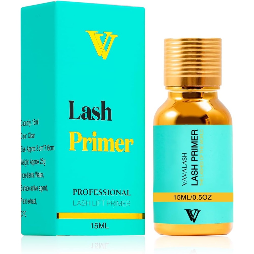 VAVALASH lash primer 15ml bottle front view for professional eyelash extension prep