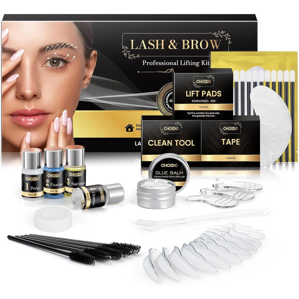 Choido professional lash lift kit front view packaging for eyelash curling