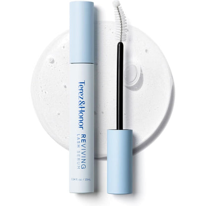 Terez And Honor Reviving Lash Serum front view bottle for natural eyelash growth