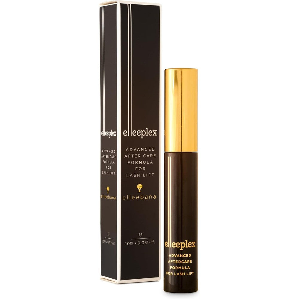 Elleebana Elleeplex Advanced Aftercare Gel Formula front view of the clear lash conditioner tube