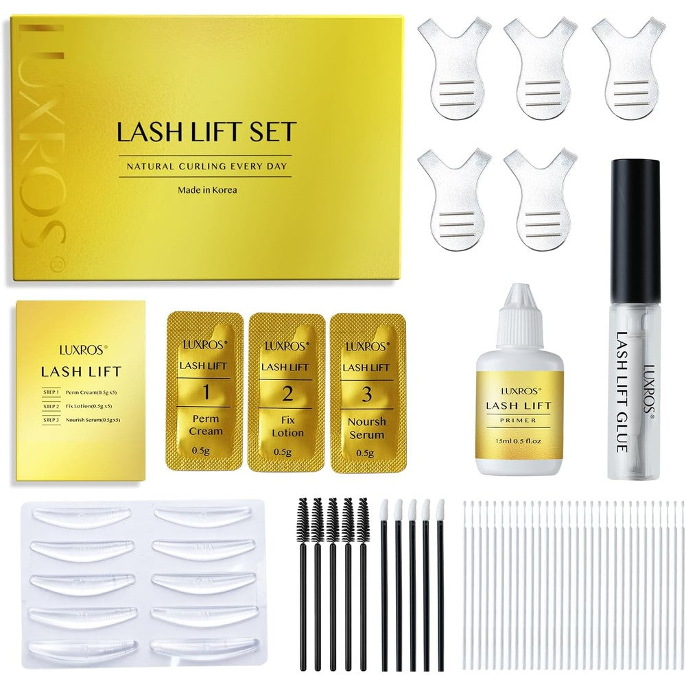 AYASAL Korean Lash Lift Kit front view of packaging box showcasing professional eyelash perm benefits.