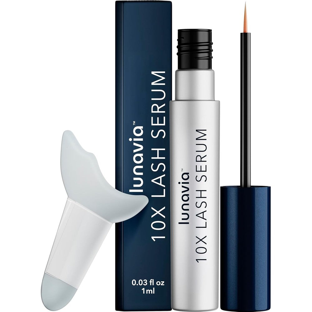Lunavia 10X Lash Serum front view packaging of the authentic USA imported eyelash conditioner