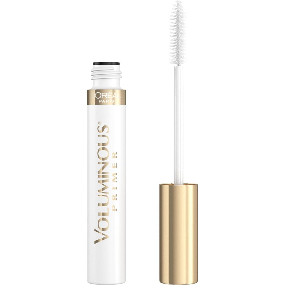 L'Oreal Paris Voluminous Lash Boosting Conditioning Primer Mascara front view package showing white product tube.