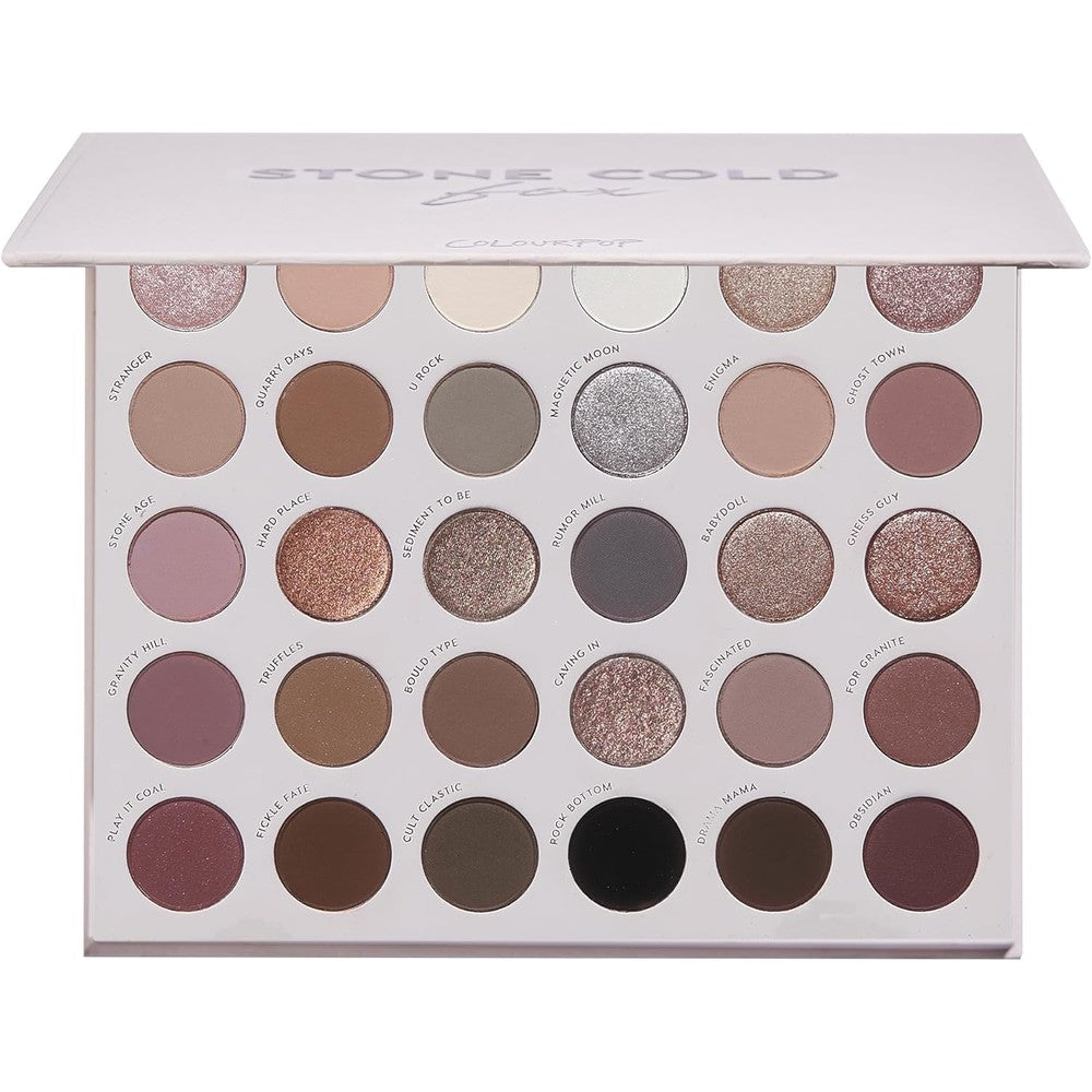ColourPop Stone Cold Fox 30 Pan Eyeshadow Palette front view