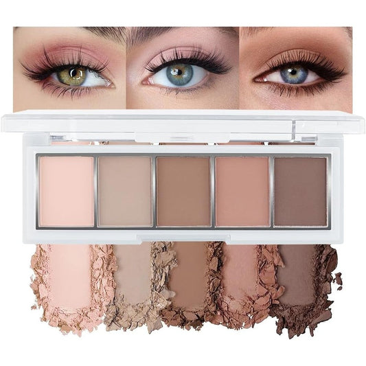 Yamobi Hxssll 5-Color Matte Nude Eyeshadow Palette front view