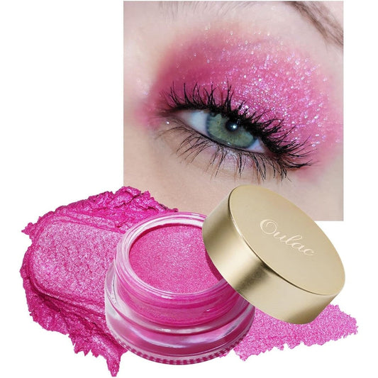 Oulac Hot Pink Cream Eyeshadow and Highlighter front view