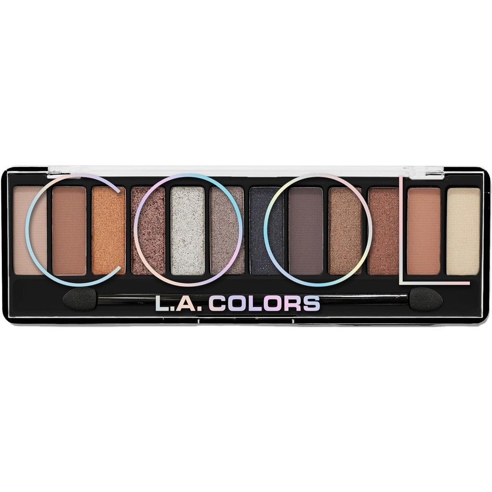 L.A. Colors Color Vibe Eyeshadow Palette Cool front view