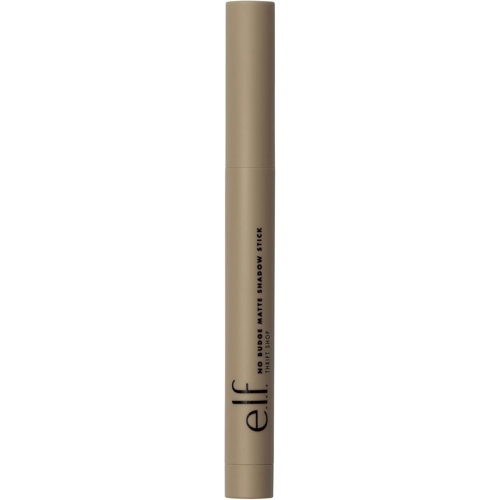 e.l.f. No Budge Matte Shadow Stick in Thrift Shop cream eyeshadow pencil for matte eye makeup