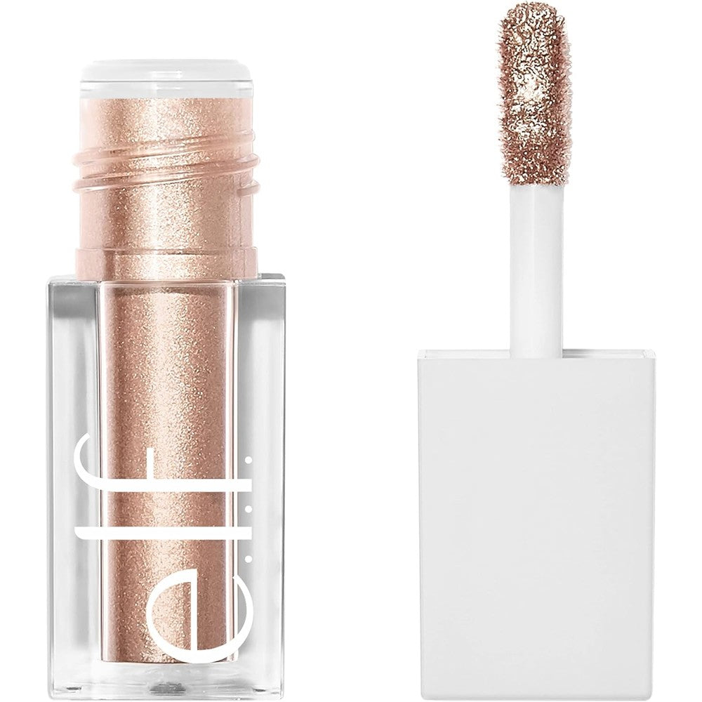 e.l.f. Liquid Metallic Eyeshadow in Moon shade for high-shine eye makeup