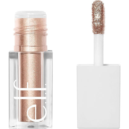 e.l.f. Liquid Metallic Eyeshadow in Moon shade for high-shine eye makeup