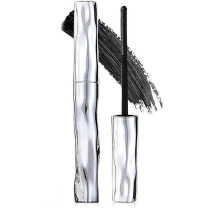 Generic steel tube eyelash primer front view showing the metallic silver packaging.