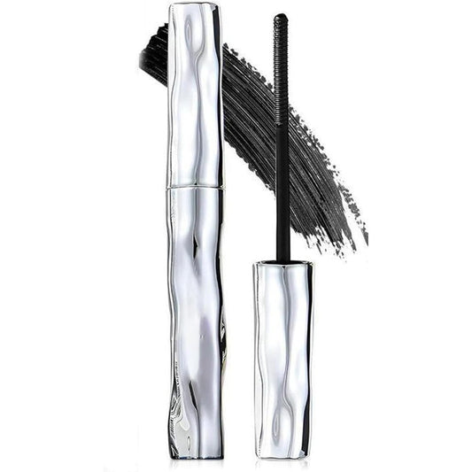 Generic steel tube eyelash primer front view showing the metallic silver packaging.