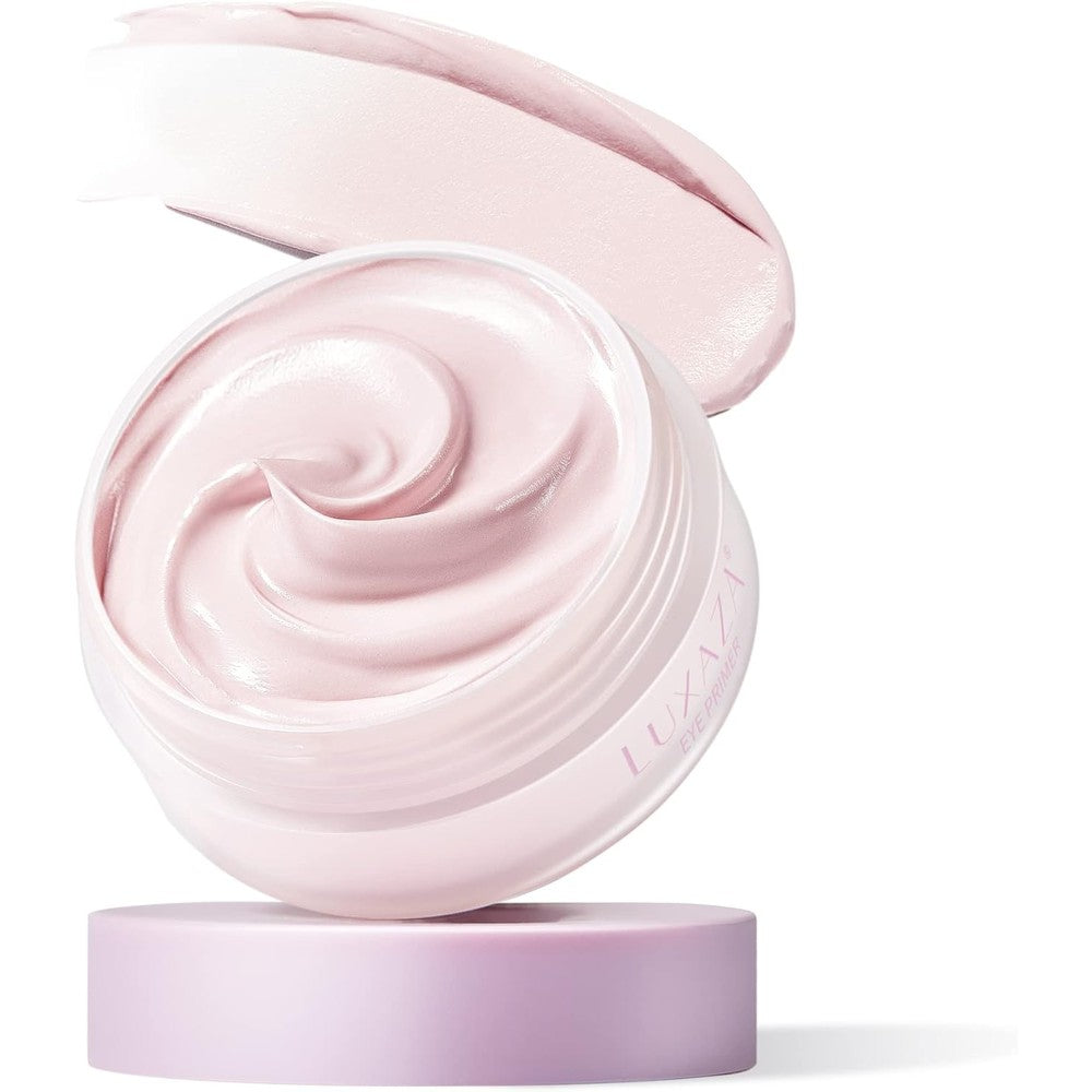 LUXAZA eyeshadow primer front view of the cosmetic tube for long lasting eye makeup.