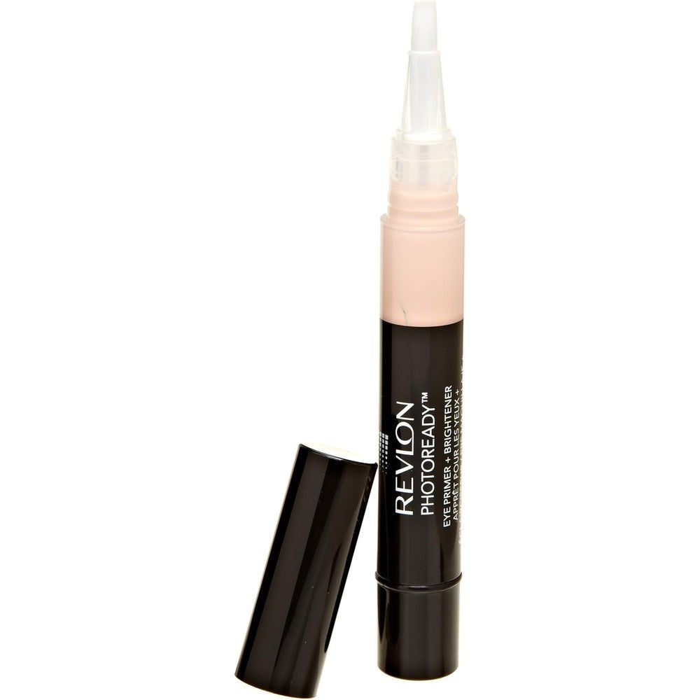 Revlon PhotoReady Eye Primer Plus Brightener pen applicator front view for crease-proof eye makeup.