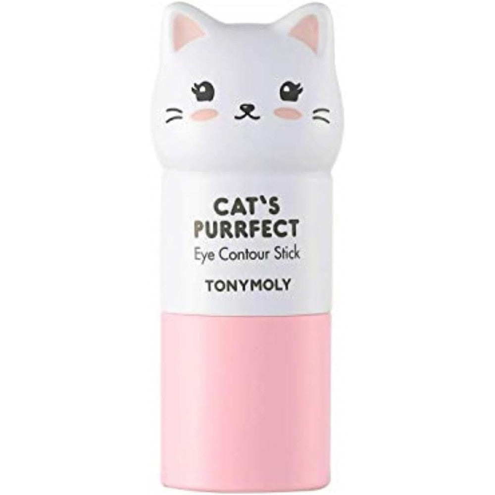 TONYMOLY Cat’s Purrfect Eye Contour Stick front view illuminating under eye primer