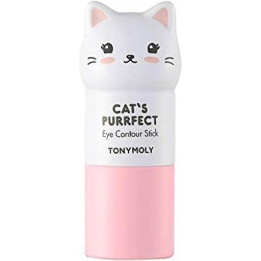 TONYMOLY Cat’s Purrfect Eye Contour Stick front view illuminating under eye primer