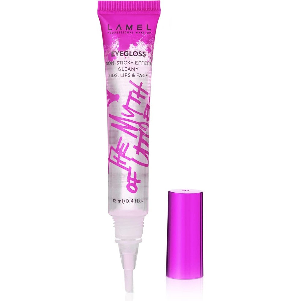 Lamel The Myth of Utopia Eyegloss front view package tube showing pink cap