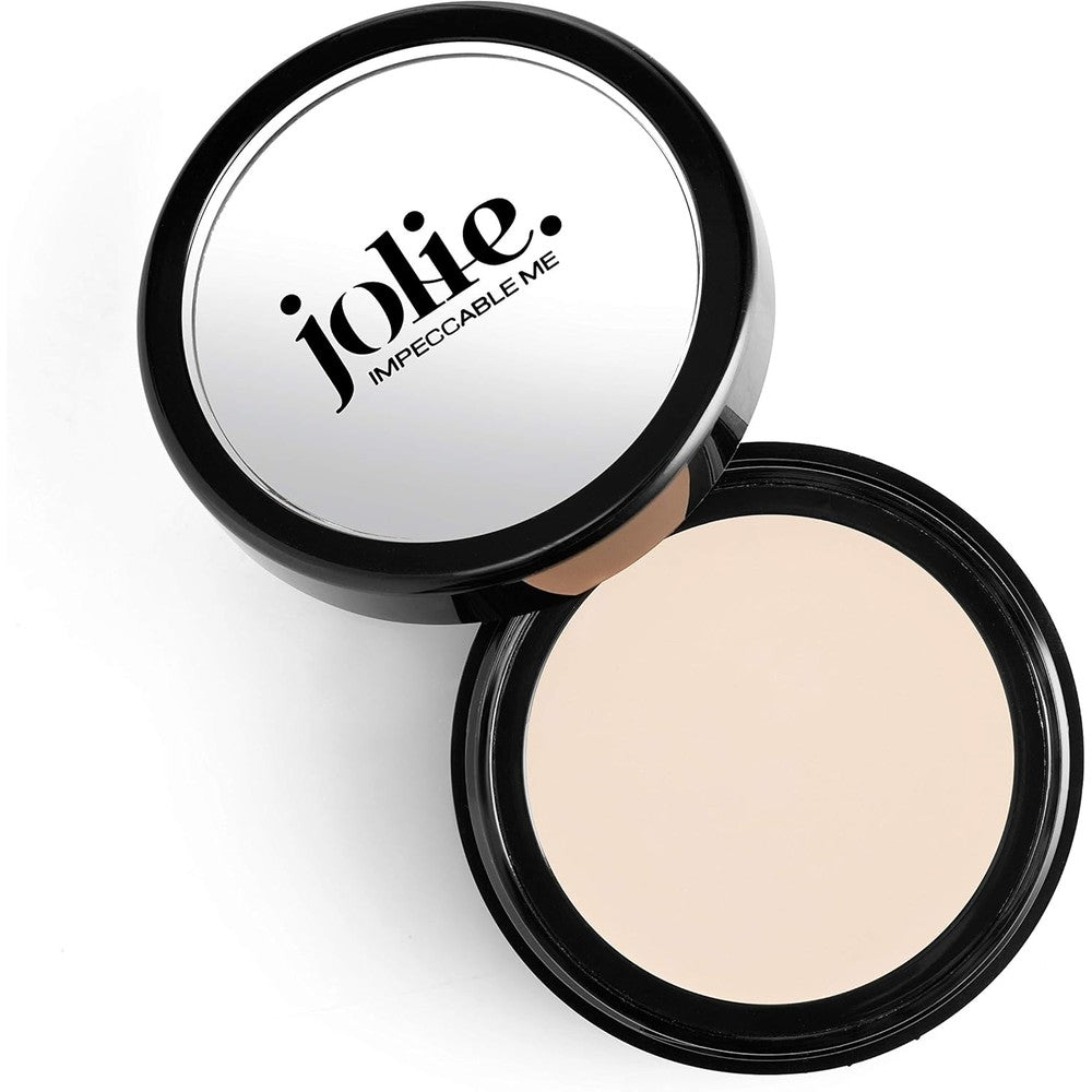 Jolie Impeccable Me Cream Shadow Base Primer Light dual pan compact front view long wear smudgeproof eye makeup base
