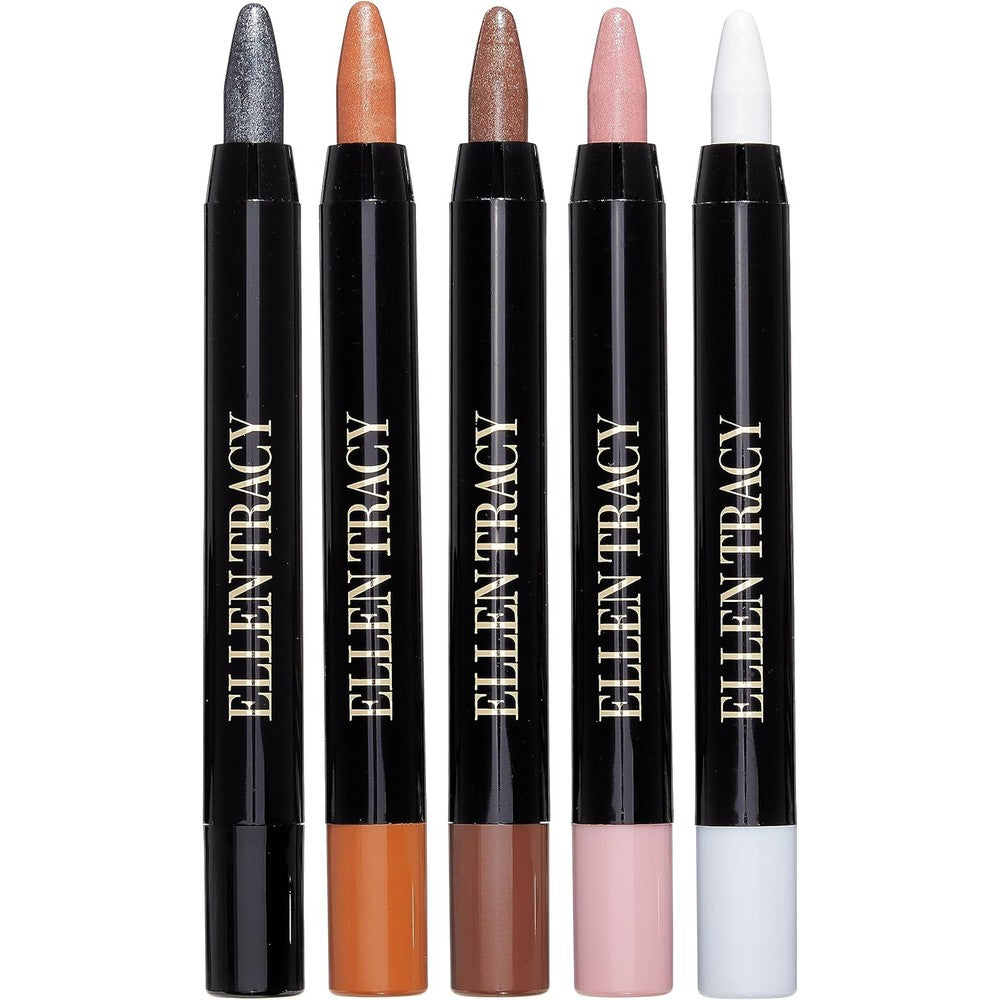 Ellen Tracy Eyeshadow and Liner Stick Collection 5 Piece Set front view