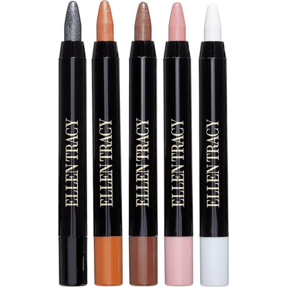 Ellen Tracy Eyeshadow and Liner Stick Collection 5 Piece Set front view