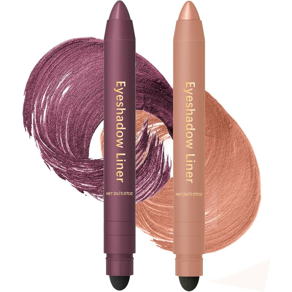 Rexibuz 2-in-1 plum eyeshadow and eyeliner pencil front view