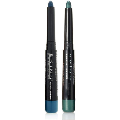 Skinn Cosmetics Smudge Stick eye pencil set in Emerald and Pacific Shimmer
