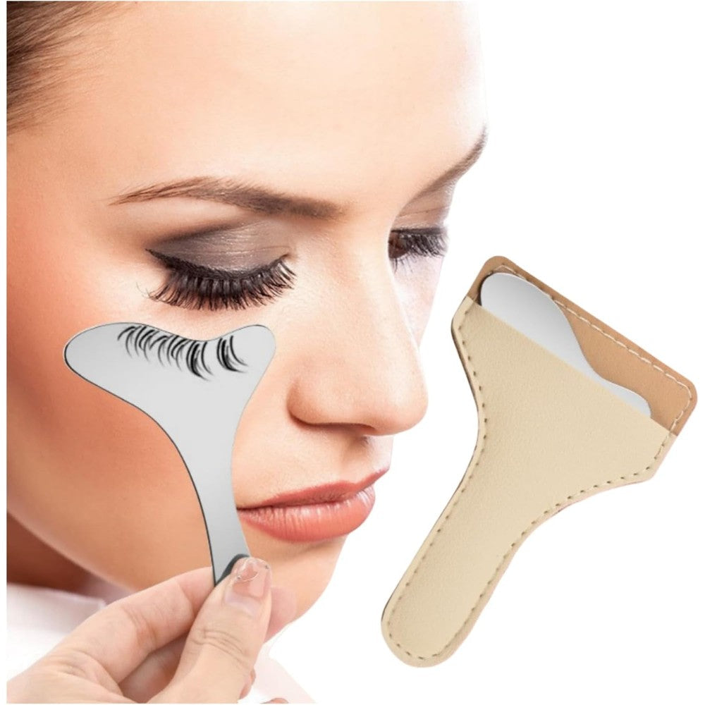 Hunqia 2-piece stainless steel eyeliner stencil tool set
