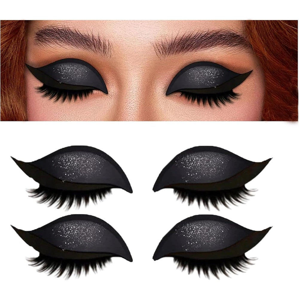 Generic lazy eye shadow eyelash patch front packaging