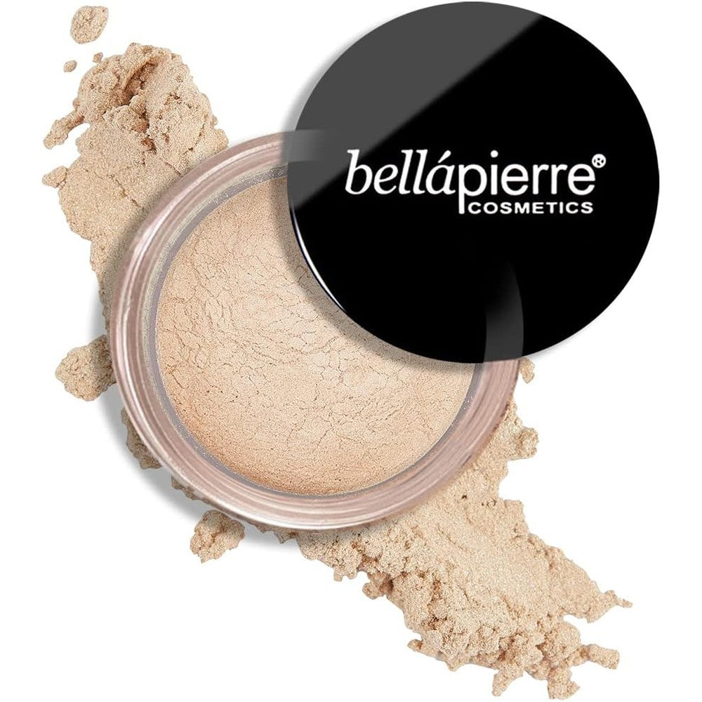 Bellapierre Shimmer Powder Champagne front view of sifter jar