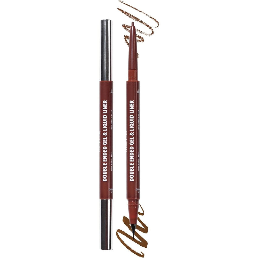 Moira Double Ended Gel And Liquid Liner 002 Brown front view