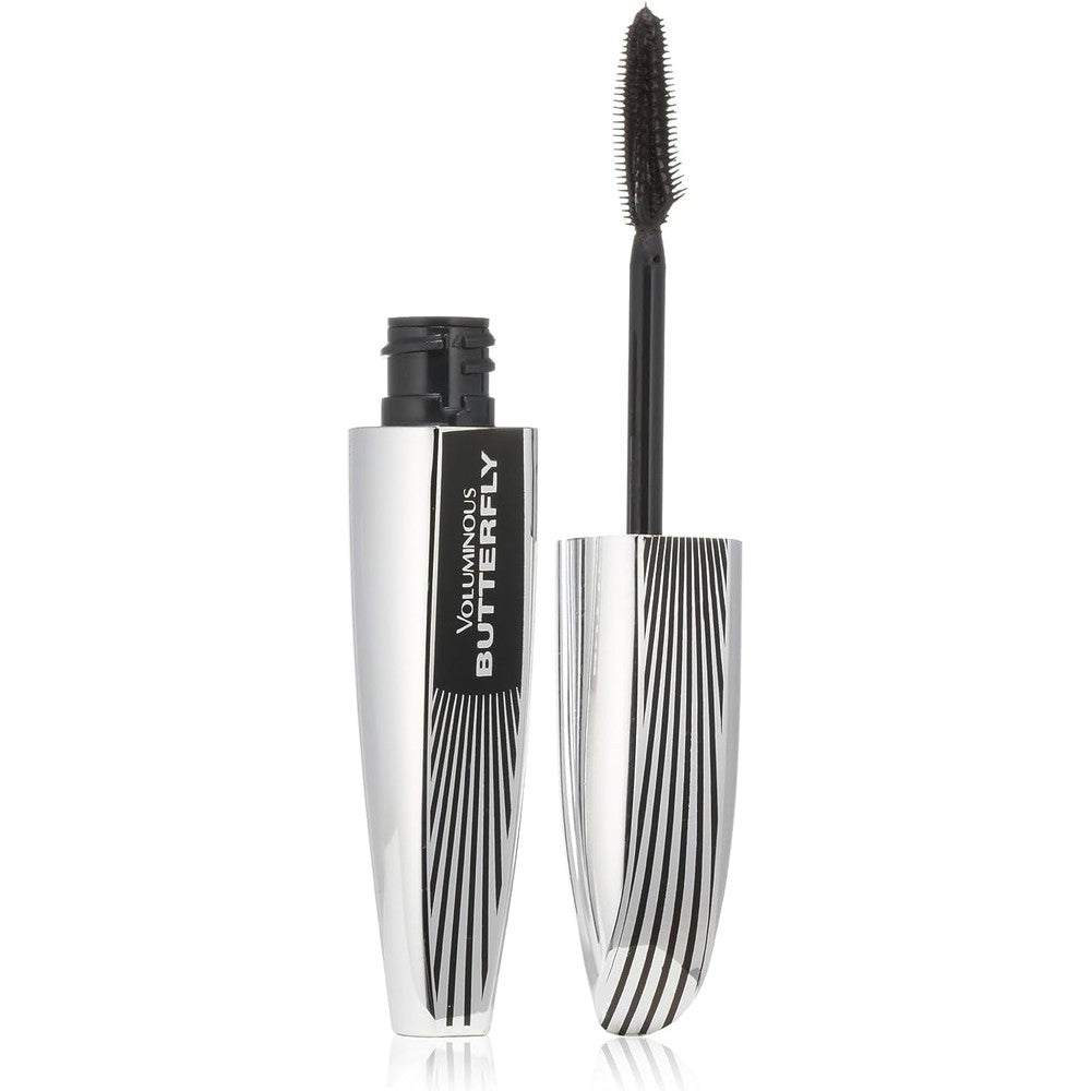 L'Oreal Butterfly mascara creating winged-out lash effect with 6X volume