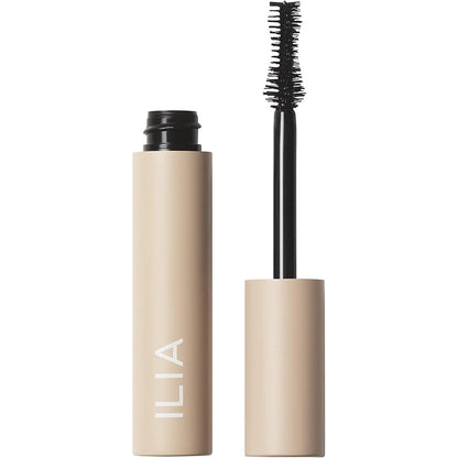 ILIA Fullest Volumizing Mascara front view of the premium eco-friendly tube packaging
