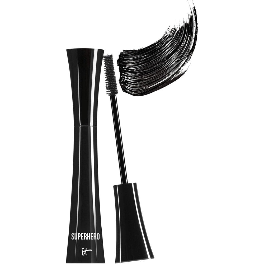 IT Cosmetics Superhero Mascara black volumizing tube with power brush