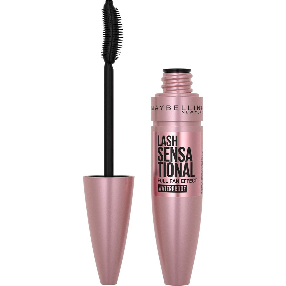 Maybelline Lash Sensational Waterproof Mascara Brownish Black front packaging