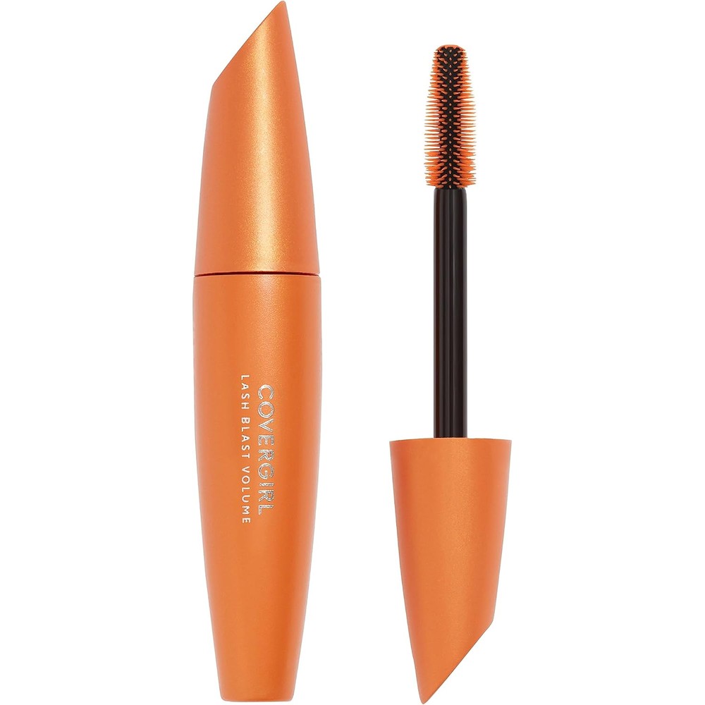 CoverGirl Lash Blast Volume Mascara Very Black front view showing orange tube