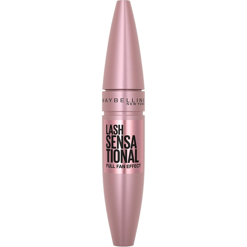 Maybelline Lash Sensational Washable Mascara front view showing rose gold packaging.