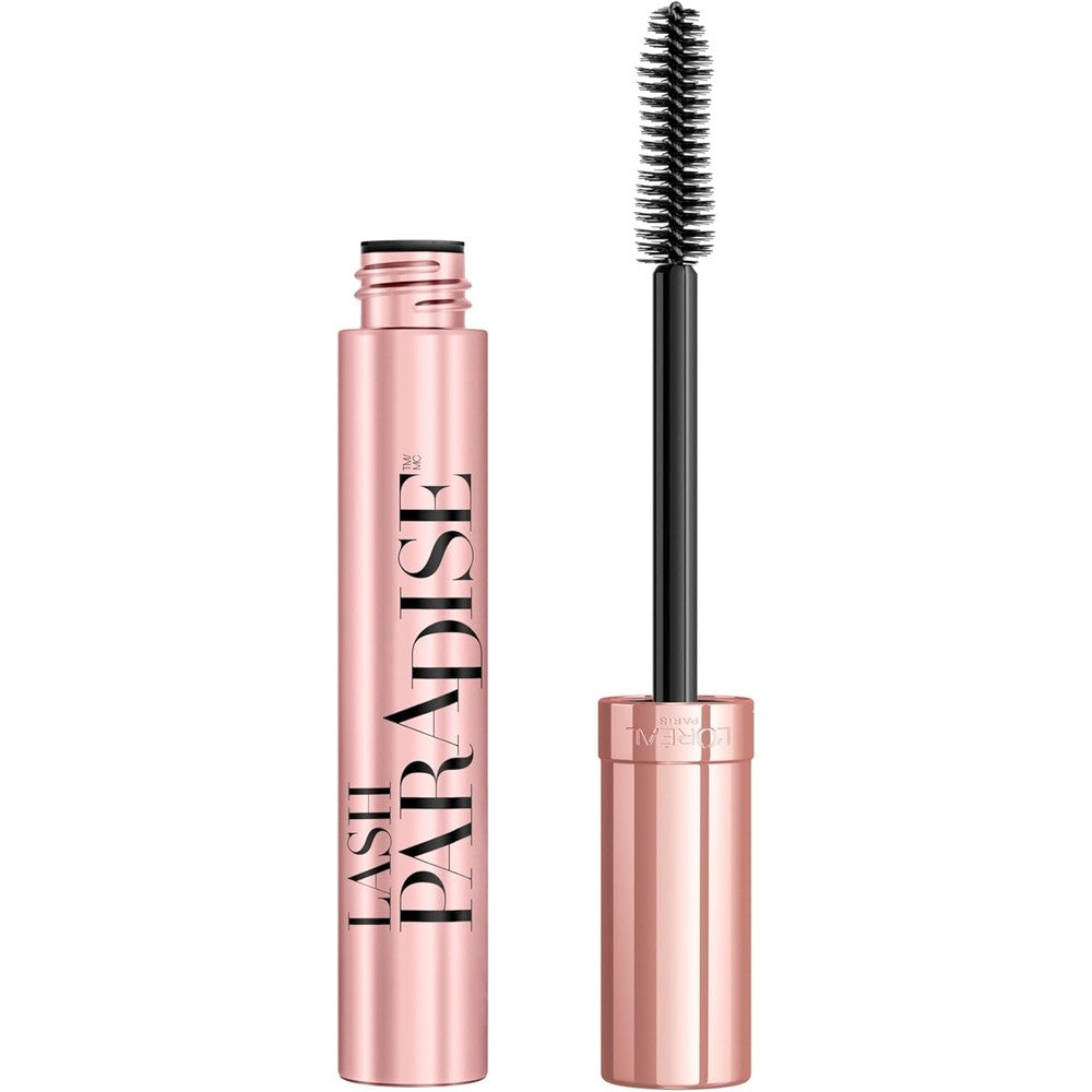 L'Oreal Butterfly mascara creating winged-out lash effect with 6X volume