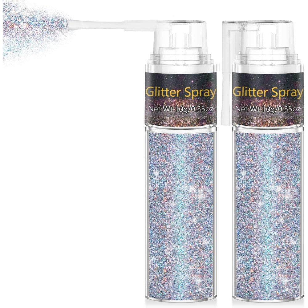 GADMLURY Hair and Body Glitter Spray front view showcasing the Glint Rainbow bottle design.