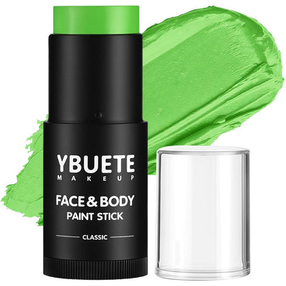 YBUETE light green face body painting stick front view cosmetic packaging