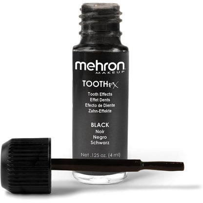 Mehron Tooth FX Black temporary tooth paint for missing teeth makeup