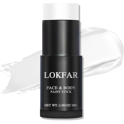 BOBISUKA white face body paint stick front view showing product container