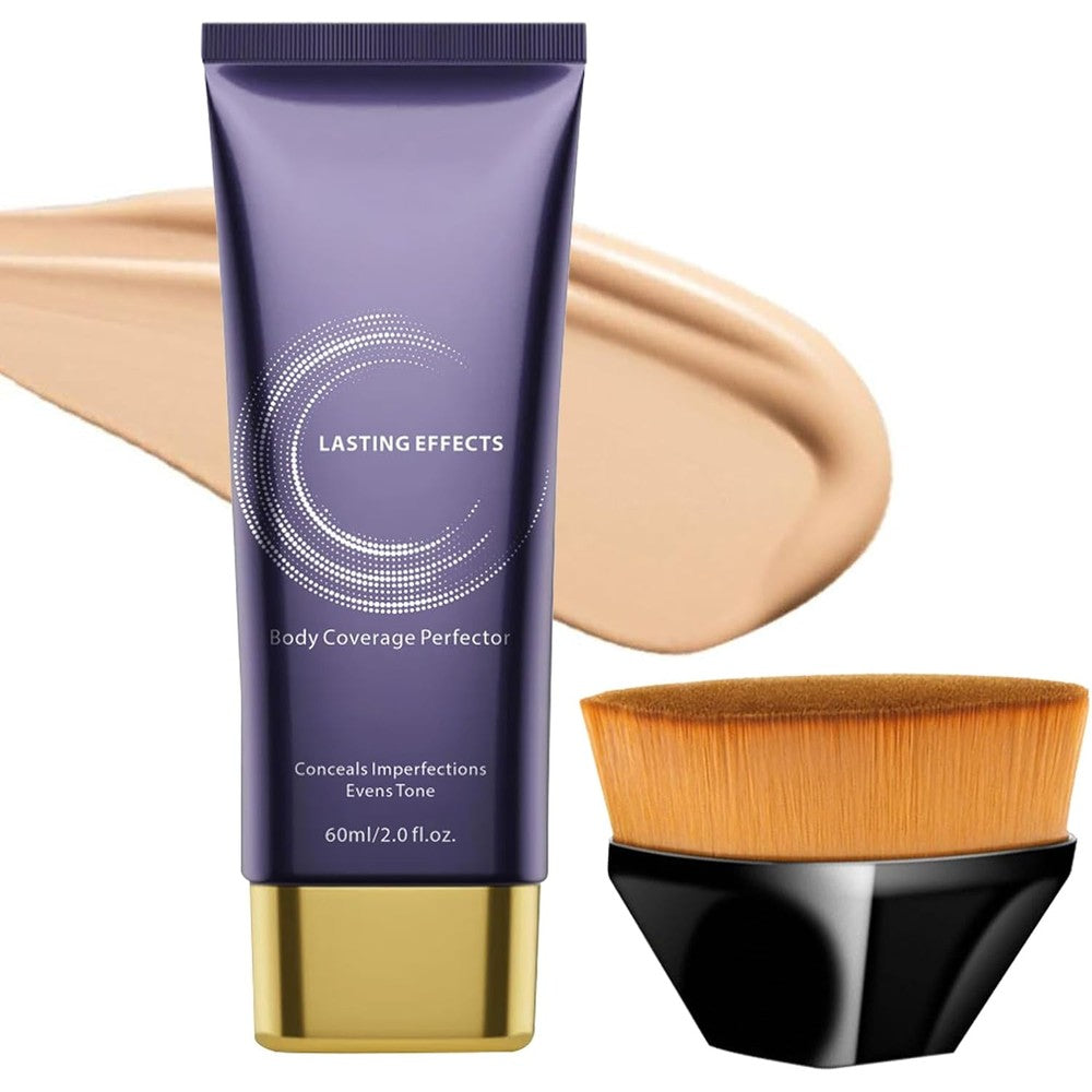 Charunee body makeup front view in purple tube packaging