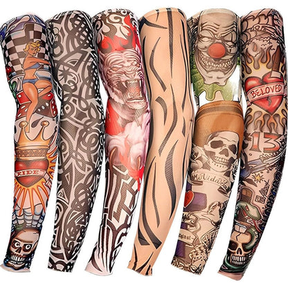 Yariew tattoo sleeves set of 6 front view for men