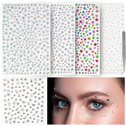 Vivinin 1465P Face Gems and hair rhinestones set front view